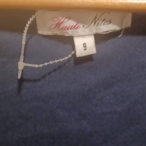 Haute Nites Size 9 Layer Flattering Maxi Floral Dress Long Sleeve NEW - Picture 5 of 10